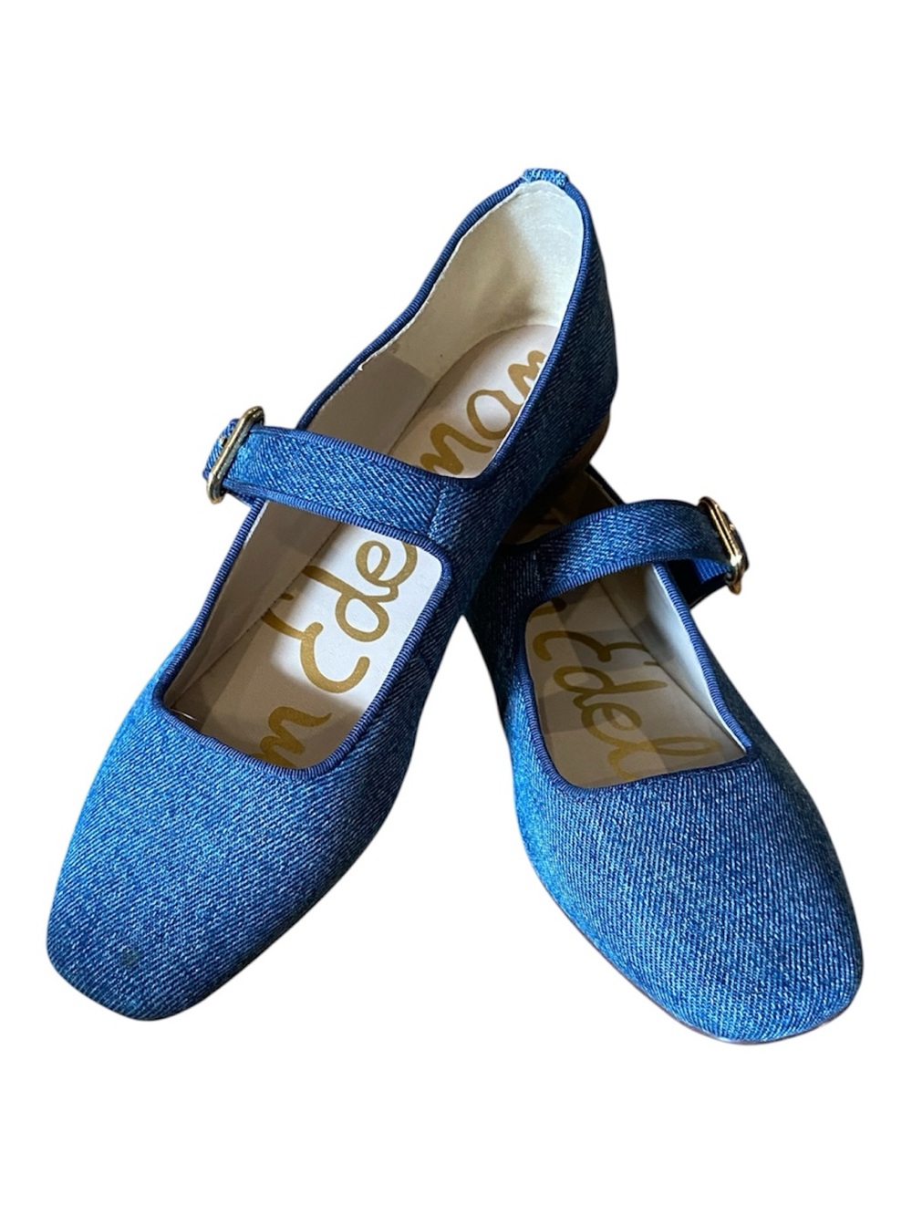Sam Edelman Blue Denim Mary Jane Flats